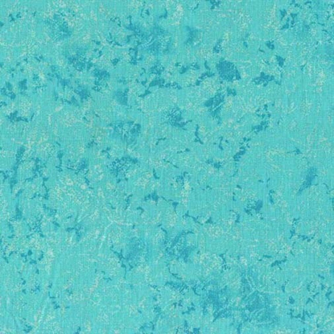 TEAL "WHIRLPOOL" FAIRY FROST METALLIC GLITTER cotton fabric by the half yard MICHAEL MILLER!