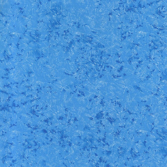 BLUE "STORM" FAIRY FROST PEARLIZED METALLIC cotton fabric by the half yard MICHAEL MILLER!