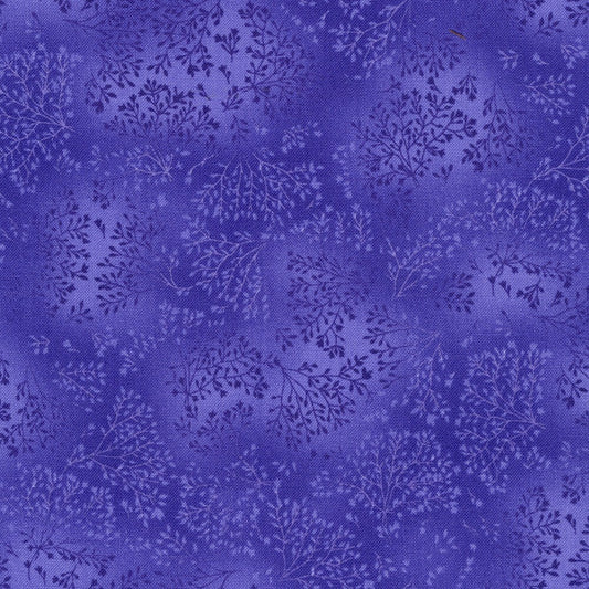 FUSIONS ~ PANSY ~ PURPLE BLENDER BRANCHES cotton fabric by the half yard ROBERT KAUFMAN!