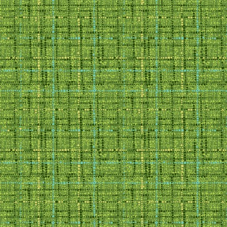 COCO - TEXTURED GRID GREEN BLENDER COTTON FABRIC by the half yard MICHAEL MILLER, 5 coordinates you choose!