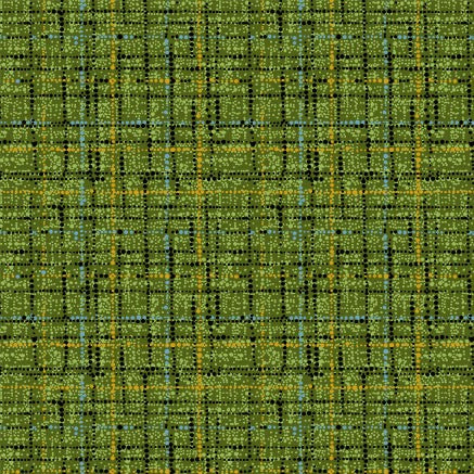 COCO - TEXTURED GRID GREEN BLENDER COTTON FABRIC by the half yard MICHAEL MILLER, 5 coordinates you choose!